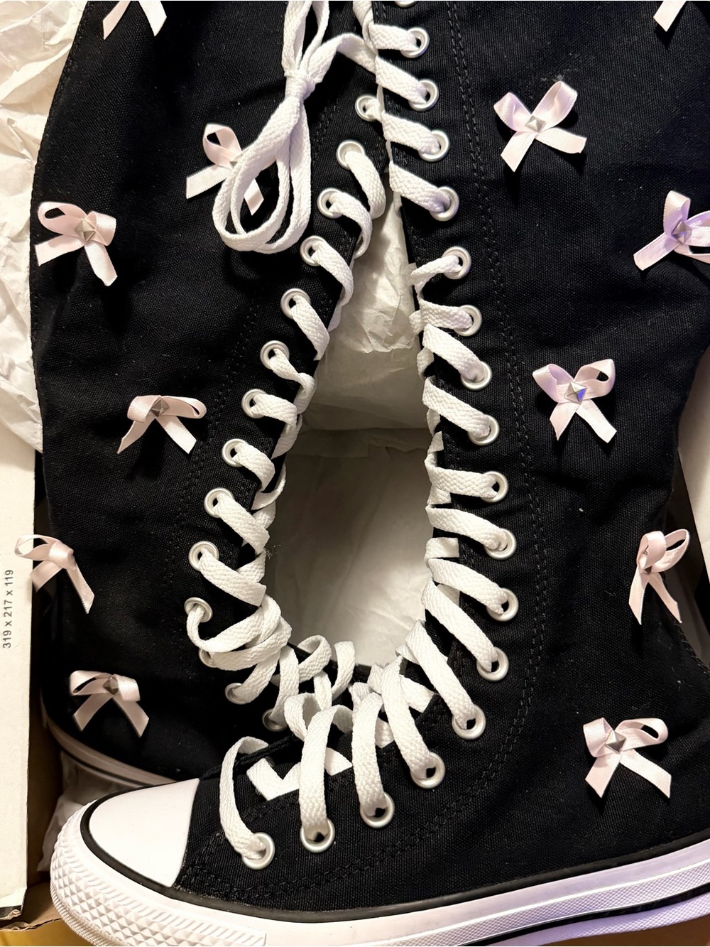 Converse Black/Pink Tall Chuck Taylor All Star High-Top Boots